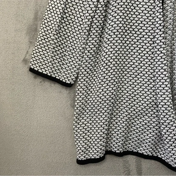Chico’s Mesmerizing Mesh Aimee 3/4 Cardigan Fashion Black. Size 3. (NWT). - Picture 6 of 6